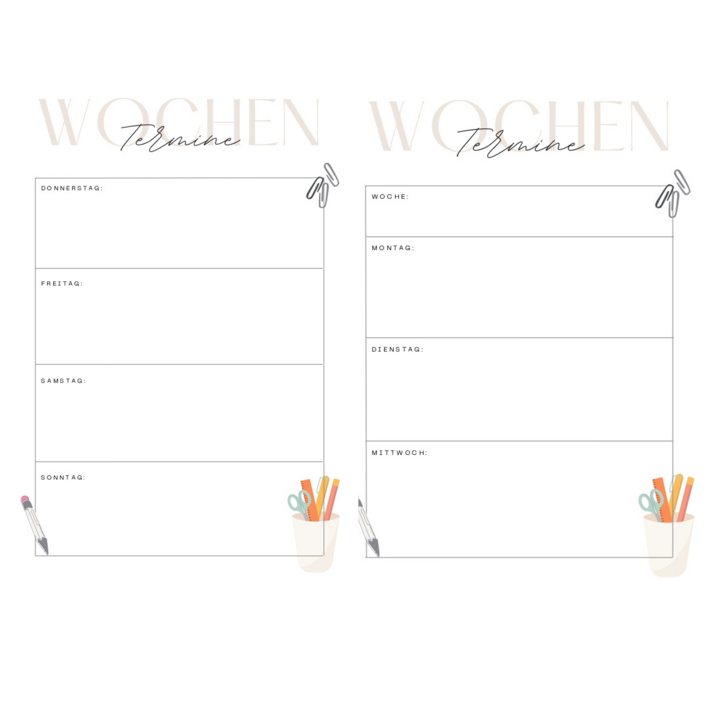 Wochenplaner A5