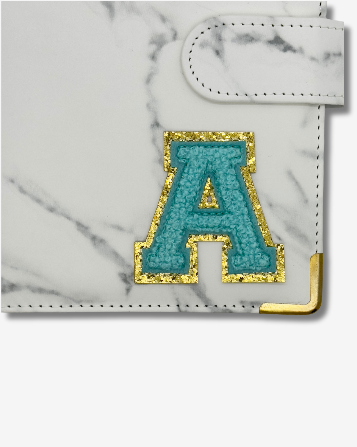 Buchstaben Sticker 3D Blau/Lila